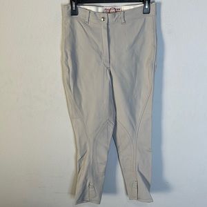 Equestrian correct riding apparel gray jodhpurs riding pants 30